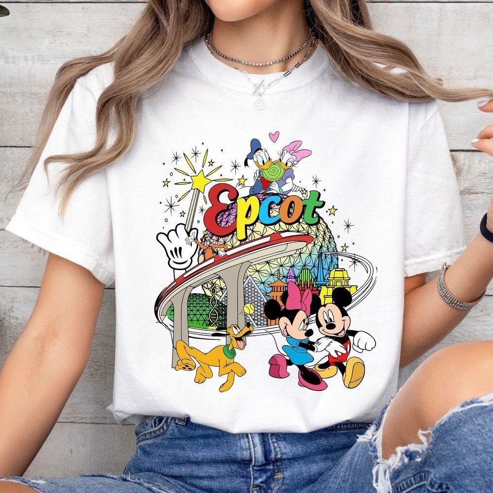 Vintage Disney Epcot Mickey And Friends 1982 Vuitino Shirt Vintage Disney Epcot Mickey And Friends 1982 Vuitino Shirt